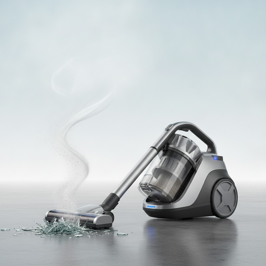 Peut-on aspirer du verre cassé avec un aspirateur ?